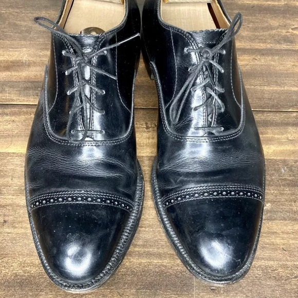 Alden 901 Cap Toe Oxford Black Calfskin Dress Shoe - Picture 2 of 10